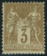 Neuf Avec Charnière N° 86, 3c Bistre Sur Jaune, T.B. - Sonstige & Ohne Zuordnung