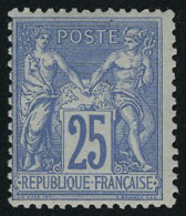 Neuf Sans Charnière N° 79, 25c Bleu T.B. - Autres & Non Classés