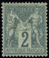 Neuf Avec Charnière N° 62, 2c Vert Type I, T.B. Signé Calves Et Guy. - Other & Unclassified