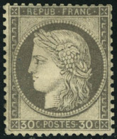 Neuf Avec Charnière N° 56, 30c Brun, Bon Centrage, T.B. Signé JF Brun. - Otros & Sin Clasificación