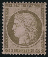 Neuf Avec Charnière N° 54a, 10c Brun Foncé Sur Rose, Gros Chiffres 10, Bien Centré, T.B.... - Sonstige & Ohne Zuordnung