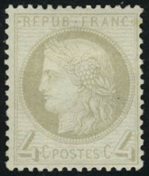 Neuf Avec Charnière N° 52d, 4c Gris Clair, T.B. - Otros & Sin Clasificación