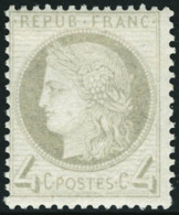 Neuf Avec Charnière N° 52, 4c Gris, Cl, Superbe. - Other & Unclassified