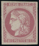 Neuf Avec Charnière N° 49, 80c Rose, T.B. Signé Calves - Autres & Non Classés