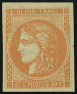 Neuf Avec Charnière N° 48a, 40c Orange Vif, Nuance Soutenue, T.B. - Autres & Non Classés