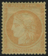 Neuf Avec Charnière N° 38e, 40c Orange Papier Jaunatre, T.B. - Sonstige & Ohne Zuordnung