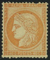 Neuf Avec Charnière N° 38, 40c Orange, Bon Centrage, Manque 1 Dent Sinon T.B. - Andere & Zonder Classificatie