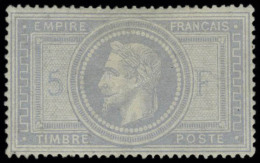 Neuf Avec Charnière N° 33, 5f Violet Gris, T.B. Signé + Certificat Calves - Otros & Sin Clasificación