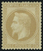 Neuf Avec Charnière N° 28B, 10c Bistre Type II, 1 Dent Courte Sinon T.B. - Autres & Non Classés