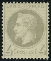 Neuf Sans Charnière N° 27B, 4c Gris Type II Bien Centré T.B. - Andere & Zonder Classificatie