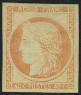 Neuf Avec Charnière N° 5g, 40c Orange Réimpression T.B. Signé A Brun - Altri & Non Classificati