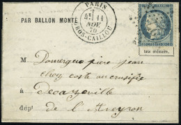 Lettre Le Daguerre, LMI, Càd R. Gros Caillou, 11 Nov 70, + étoile 27, Pour Decazeville Aveyron. T.B. - Other & Unclassified