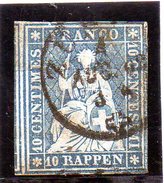 B - Svizzera 1857 - Elvezia Seduta - 1843-1852 Federale & Kantonnale Postzegels