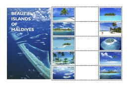 MALDIVES 2016 ** Islands Of Maldives Inseln Der Malediven M/S-ZW - IMPERFORATED - A1708 - Islas