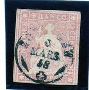 B - Svizzera 1857 - Elvezia Seduta - 1843-1852 Correos Federales Y Cantonales