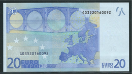 RR G CIPRO 20 EURO R031 A1 FIRST POSITION DRAGHI  AUNC - 20 Euro