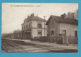 CPSM 773 - Chemin De Fer La Gare VILLENEUVE-LA-GUYARD 89 - Villeneuve-la-Guyard