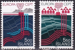 Danisch-Island 1983 Europe CEPT Great Inventions Complete MNH Set Michel 598 / 599 - Nuevos