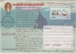 ANTARCTIC EXPEDITION, BELGICA, E. RACOVITA, COVER STATIONERY, ENTIER POSTAL, 1999, ROMANIA - Antarctische Expedities