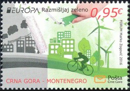 Europa 2016 - Montenegro - Think Green - 1 Val Neufs // Mnh - 2016