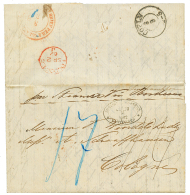 "NUEVA MEHLEM" : 1862 ADMON CORREOS MONTEVIDEO On Entire Letter From NUEVA MEHLEM To GERMANY. Vvf. - Uruguay