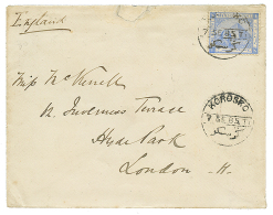 "KOROSKO" : 1885 1P Canc. KOROSKO On Envelope To LONDON. Very Scarce. Vvf. - Other & Unclassified