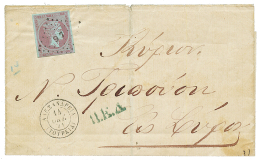 EGYPT - GREEK P.O : 1871 GRECE 40l Canc. 97 + ALEXANDRIA On Cover To GREECE. RARE. Vf. - Other & Unclassified