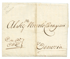 1745 "Q.D.C" On Entire Letter From CAIRO To VENEZIA (ITALY). Vf. - Other & Unclassified