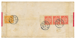 CHINA 2c(x3) + 1c(defective) On REGISTERED Native Envelope. Vf. - Other & Unclassified