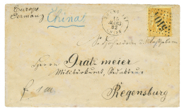 1882 FRANCE 25c SAGE Canc. GC 5104 + SHANGHAI CHINE On Envelope To GERMANY. Vf. - Altri & Non Classificati