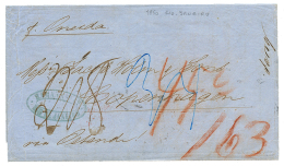 "BRAZIL To DENMARK" : 1860 Tax Marking On Entire Letter From RIO DE JANEIRO To DENMARK. Vvf. - Sonstige & Ohne Zuordnung