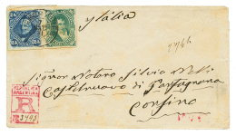 1881 16c + 24c Canc. BUENOS AIRES On REGISTERED Envelope To CASTELNUEVO (ITALY). Vvf. - Sonstige & Ohne Zuordnung