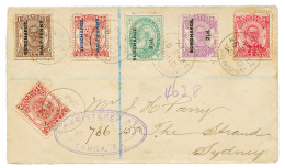 1895 PROVISIONAL Issues On REGISTERED Envelope From TONGA To SYDNEY(AUSTRALIA). Vvf. - Autres & Non Classés