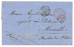 1870 PAID LIVERPOOL/BR.PACKET Red + PD On Entire Letter Datelined "SIERRA-LEONE" To FRANCE. Verso, Red Cachet PAID AT SI - Other & Unclassified