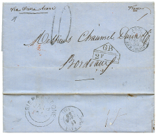 "MATACONG (GOLD COAST) Via SIERRA-LEONE To FRANCE" : 1858 Rare Exchange Marking GB/2F + "10" Tax Marking + "VIA SIERRA-L - Other & Unclassified