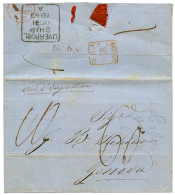 LAGOS To ITALY : 1859 "60" Tax Marking + LIVERPOOL/ SHIP (verso) On Entire Letter From LAGOS To GENOVA. Scarce. Vvf. - Autres & Non Classés