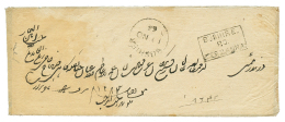 PERSIA - BUSHIRE : 1866 Cachet BUSHIRE + Boxed BUSHIRE/P.O./2 ANNA On Envelope To BOMBAY. RARE. Vvf. - Other & Unclassified