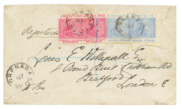 1902 1d(x2) + 2 1/2d(x2) Canc. GRENADA On REGISTERED Envelope To ENGLAND. Vf. - Other & Unclassified