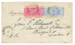 1902 1d(x2) + 2 1/2d(x2) Canc. GRENADA On REGISTERED Envelope To ENGLAND. Vf. - Sonstige & Ohne Zuordnung