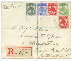 GILBERT ISLANDS To ORANGE FREE STATE : 1914 1/2d+ 1d(x2)+ 2d+ 2 1/2d On REGISTERED Envelope To ORANGE FREE STATE SOUTH A - Otros & Sin Clasificación