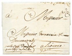 CYPRUS : 1700 "Par VOYE De TOULON" On Entire Letter From LARNACA To LIVOURNE(ITALY). Rare. Vvf. - Other & Unclassified