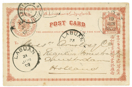 "KUDAT" : 1902 BR. NORTH BORNEO P./Stat 3c Canc. KUDAT + LABUAN To AMSTERDAM(HOLLAND). Vf. - Other & Unclassified