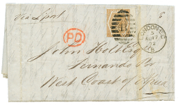 GB To FERNANDO-POO : 1872 GB 6d Chestnut (pl.11) On Entire Letter From LONDON To FERNANDO-POO. Very Rare Destination. Vf - Other & Unclassified