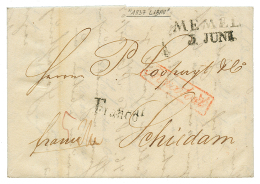 1837 MEMEL/3.JUNI + FRANCOTOUT Red + FRANCO On Entire Letter From LIBAU To HOLLAND. Vf. - Other & Unclassified