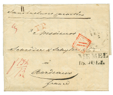 1824 MEMEL + P.P On Entire Letter From ST PETERSBURG To BORDEAUX(FRANCE). Vf. - Other & Unclassified