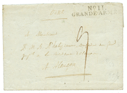 RUSSIA - GRANDE ARMEE : (1812) N°11 GRANDE ARMEE On Entire Letter From VILNA To FRANCE. Very Rare Letter During The - Other & Unclassified