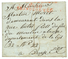 NAPOLEONIC CAMPAIGN - VILNA : 1812 N°20 GRANDE ARMEE On Enire Letter Datelined "VILNA 1 Aout 1812" To BRUGE (BELGIUM - Other & Unclassified