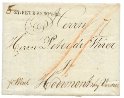 1779 ST PETERSBOVRG On Entire Letter From ST PETERSBURG To BELGIUM. Superb. - Other & Unclassified