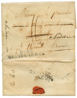 N°43 GRANDE ARME + DEB. MONTPELLIER (verso) On Entire Letter Datelined "VARSOVIE" To FRANCE. Vf. - Other & Unclassified