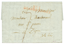 1808 N°1 GRANDE ARMEE On Entire Letter Datelined "VARSOVIE" To FRANCE. Scarce. Latest Recorded Date Of This Postmark - Other & Unclassified